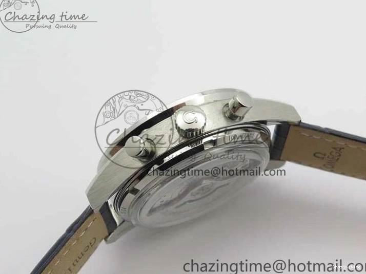 0126 AllSeason Speedmaster ’57 Co-Axial OMF 1:1 Best Edition White Dial Blue Markers A9300 (Free Leather Strap) 8132